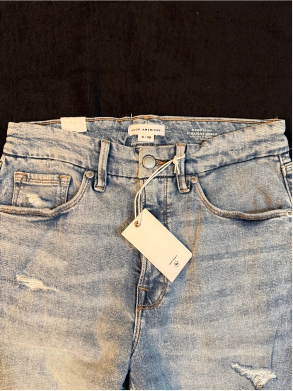 NWT Women’s Jeans Bundle Size 28 6 Good American Lucky Brand Zara Vervet - Picture 11 of 12
